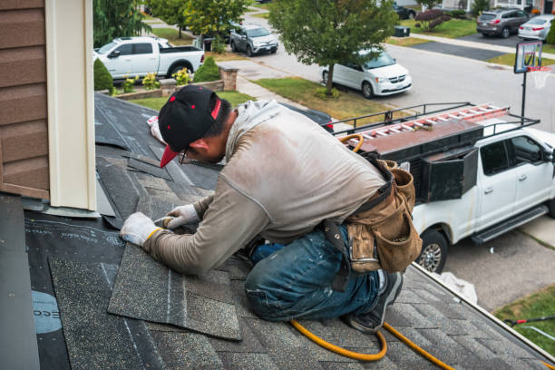 Professional Roofing technician working in North Fork, ID